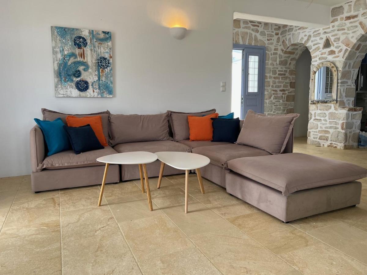 Villa Laugh, On The Limnes Beach Páros 外观 照片